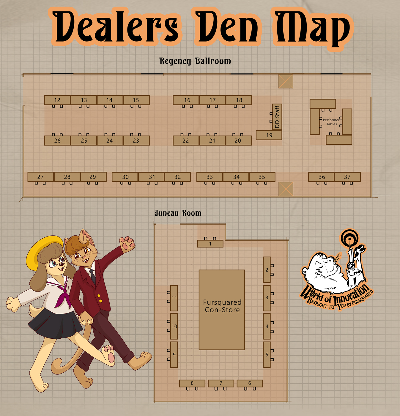 Fur Squared 2024 Dealer's Den Map